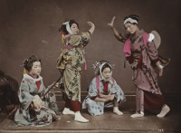 Yokohama School. Four Geishas, circa 1885 - erschienen in "Japanese Dream"
