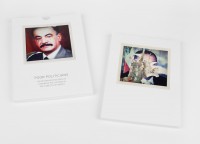 Frederic Lezmi: "Poor Politicians - 28 destroyed posters of Lebanese politicians in the streets of Beirut." - Box und Karten