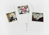 Frederic Lezmi: "Poor Politicians II - 28 destroyed posters of Albanian politicians in the streets of Prishtina." - Karten